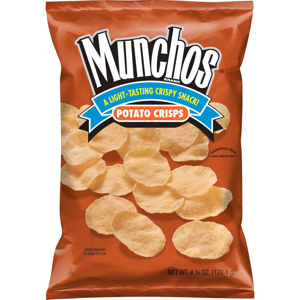 Classic Flavor Potato Snack Chips 4.25 Oz Munchos