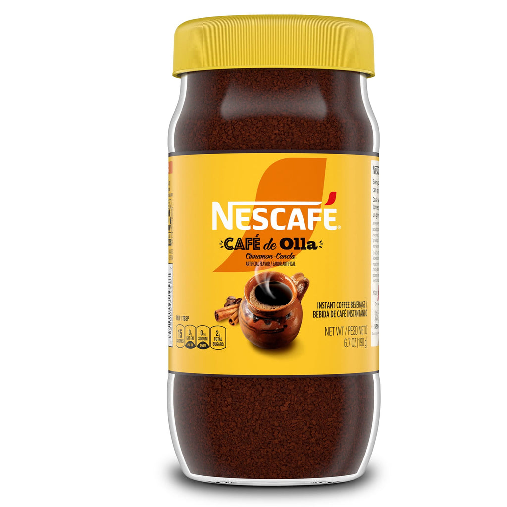 NESCAFÉ Café de Olla Naturally Caffeinated Cinnamon Flavored Instant Coffee 6.7 oz Jar
