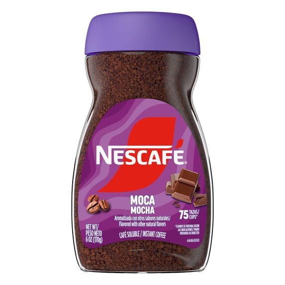 NESCAFÉ Mocha Naturally Caffeinated Flavored Instant Coffee 6 oz Jar