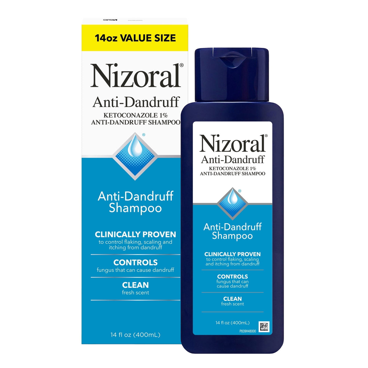 Nizoral Anti-Dandruff Shampoo 1% Ketoconazole Fresh Scent 14 fl oz