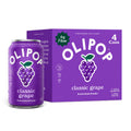 OLIPOP Prebiotic Soda Classic Grape Cans 12 Fl Oz 4 Pack
