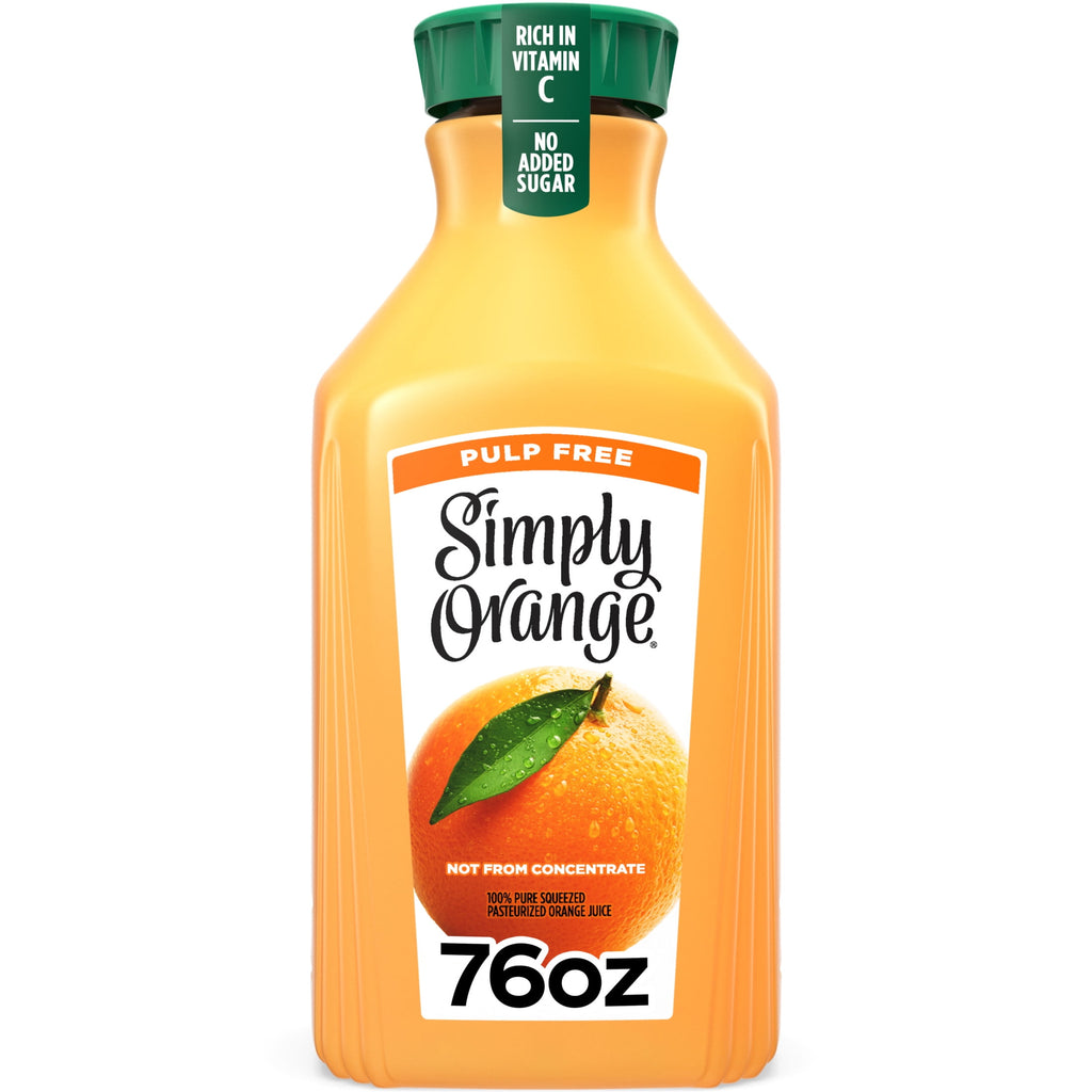 Simply Orange Pulp-Free Orange Juice 76 fl oz