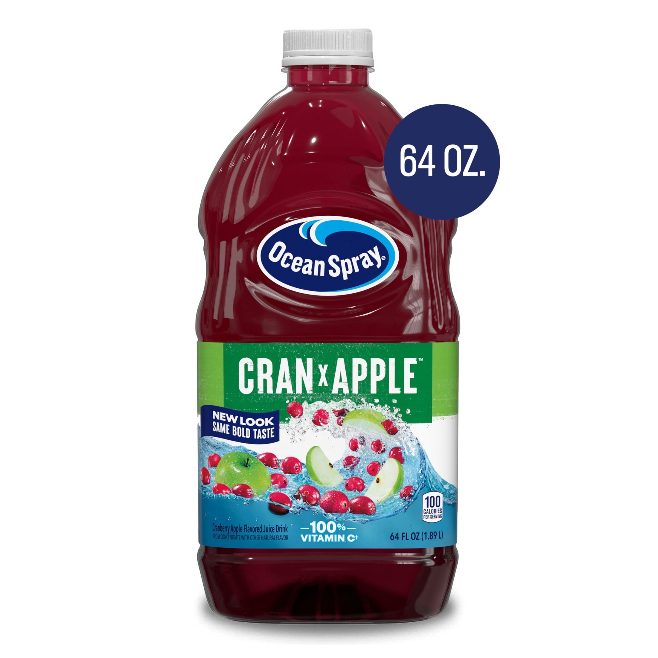 Ocean Spray Cran-Apple Cranberry Apple Juice Drink 64 fl oz Bottle