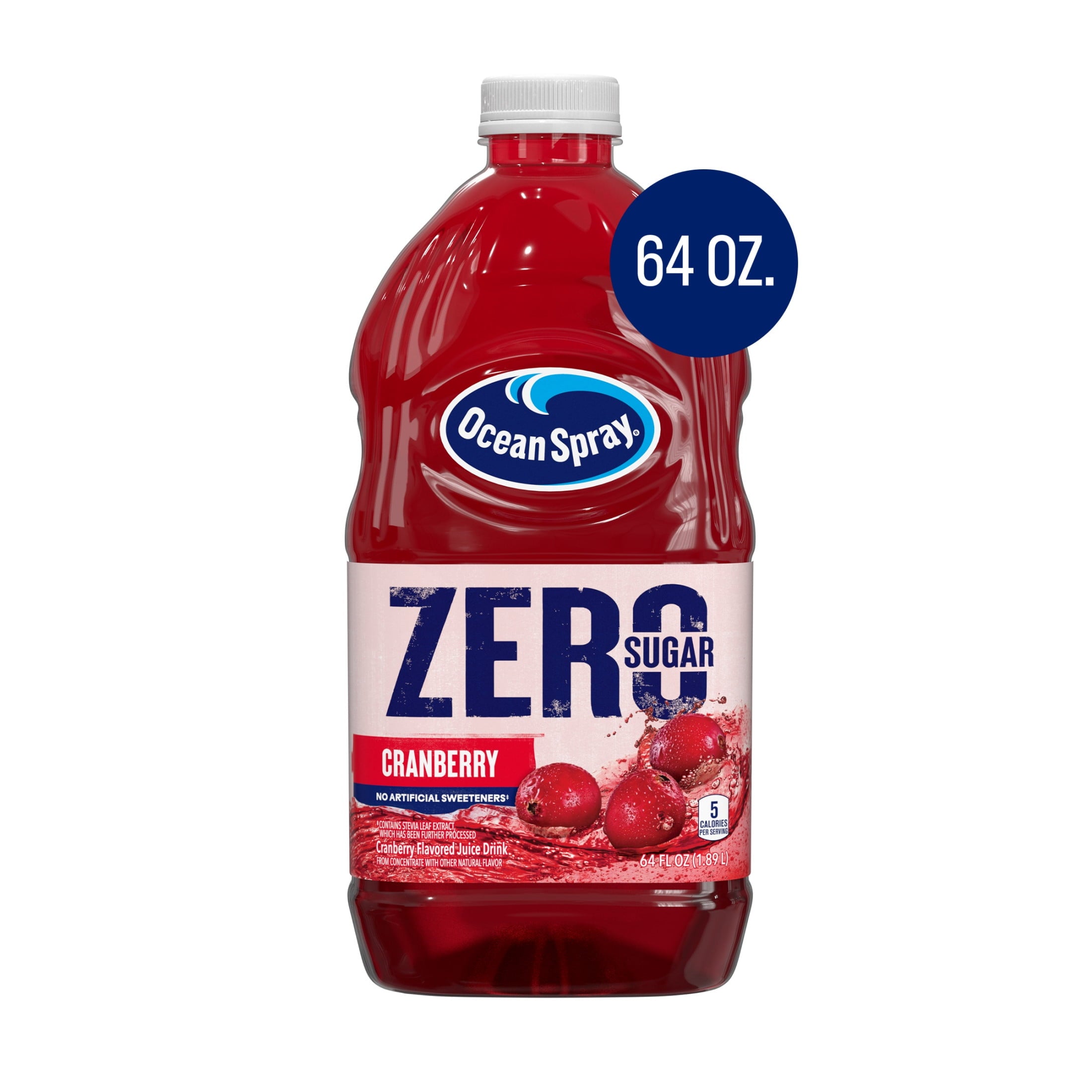 Ocean Spray ZERO Sugar Cranberry Juice Drink 64 fl oz Bottle