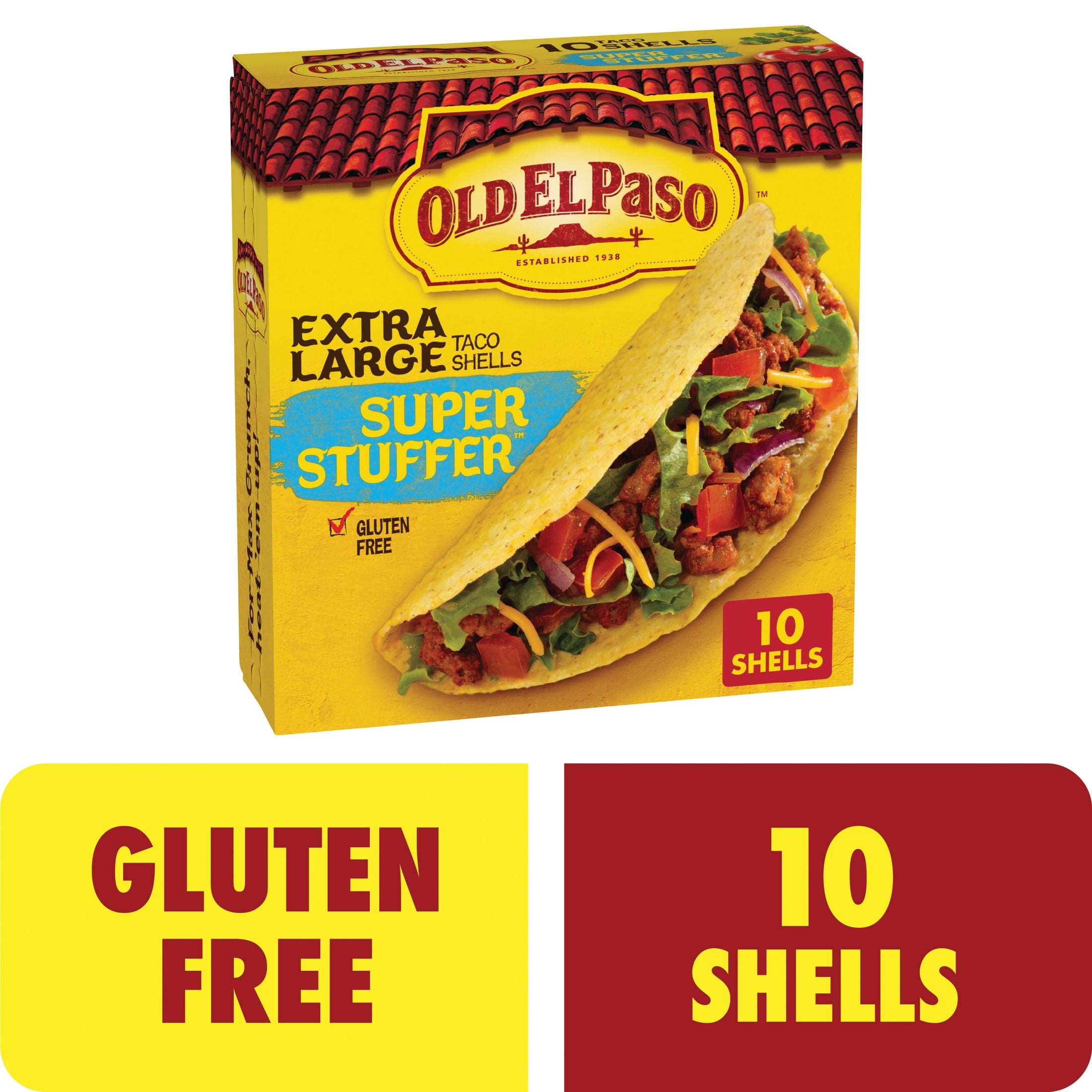 Extra Large Super Stuffer Taco Shells 6.6 Oz 10 Count Old El Paso