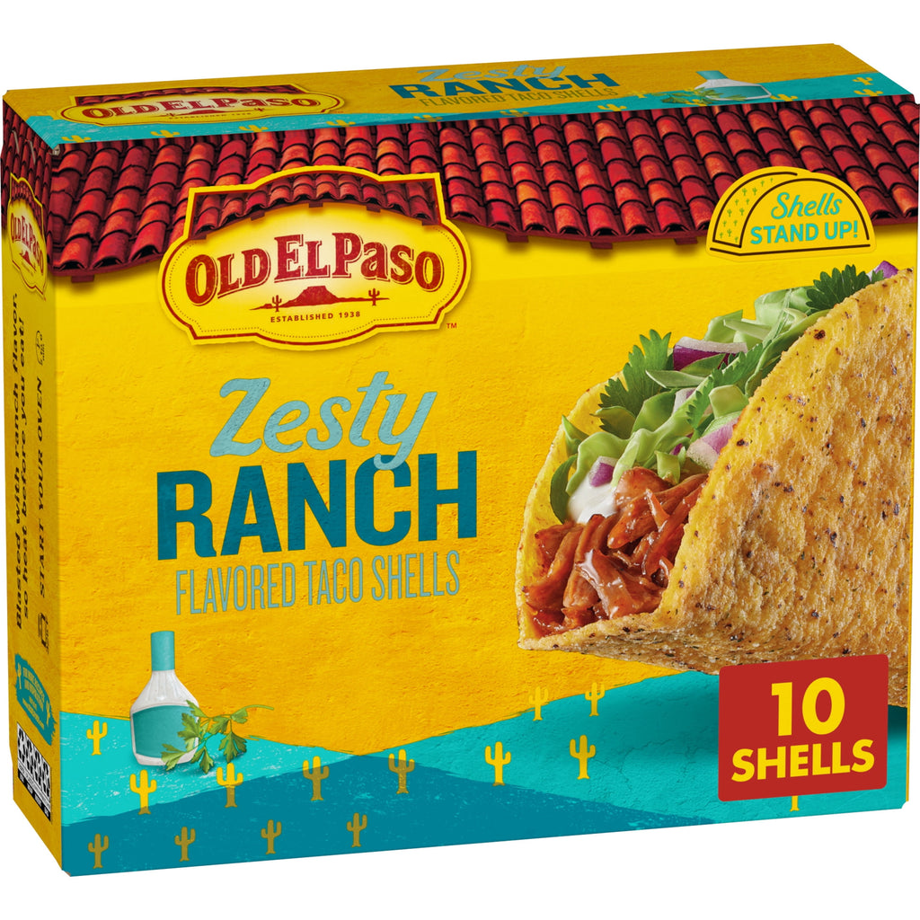 Stand 'N Stuff Crunchy Taco Shells Zesty Ranch 5.4 Oz 10 Count