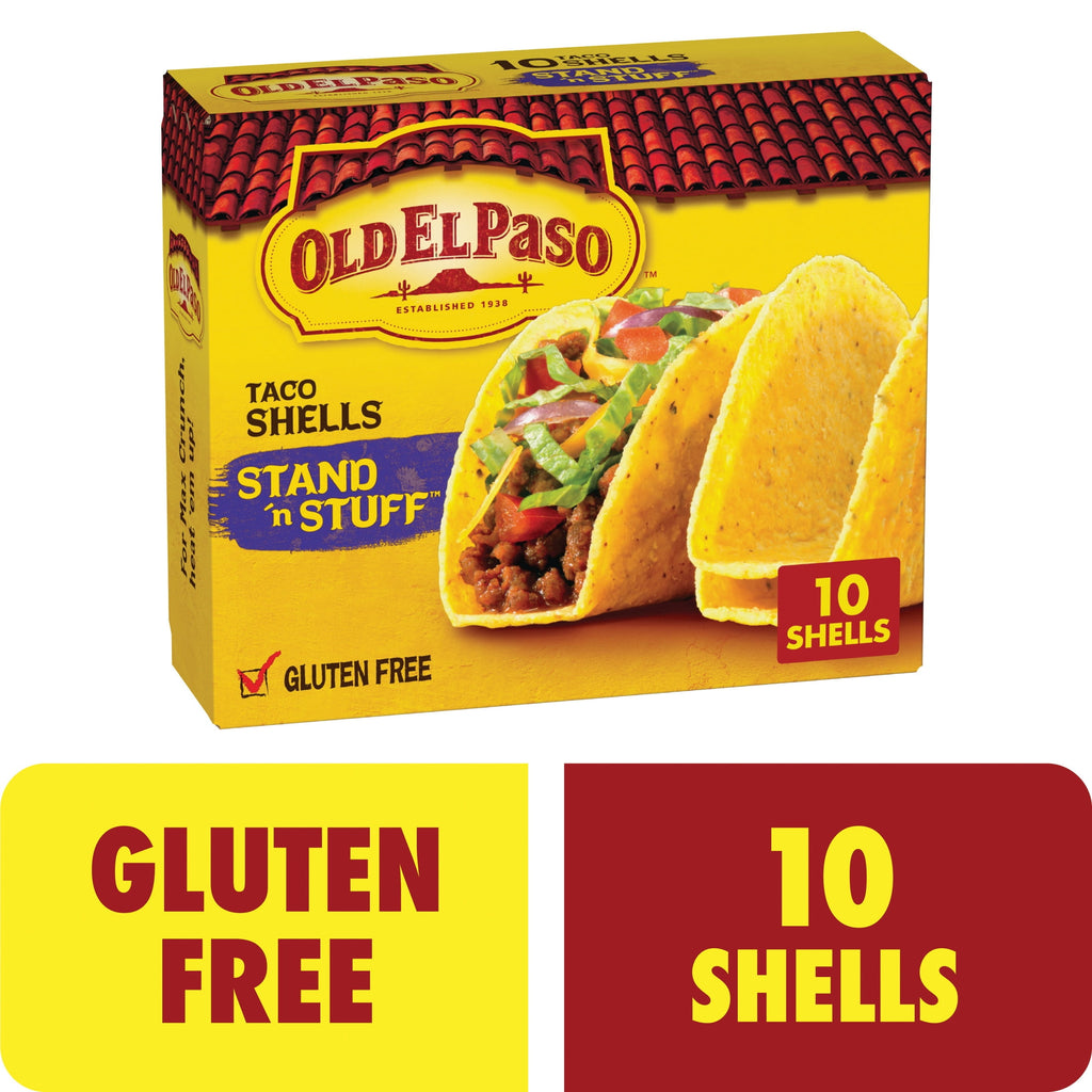 Stand 'N Stuff Crunchy Taco Shells Gluten Free 4.7 Oz 10 Count Old El Paso