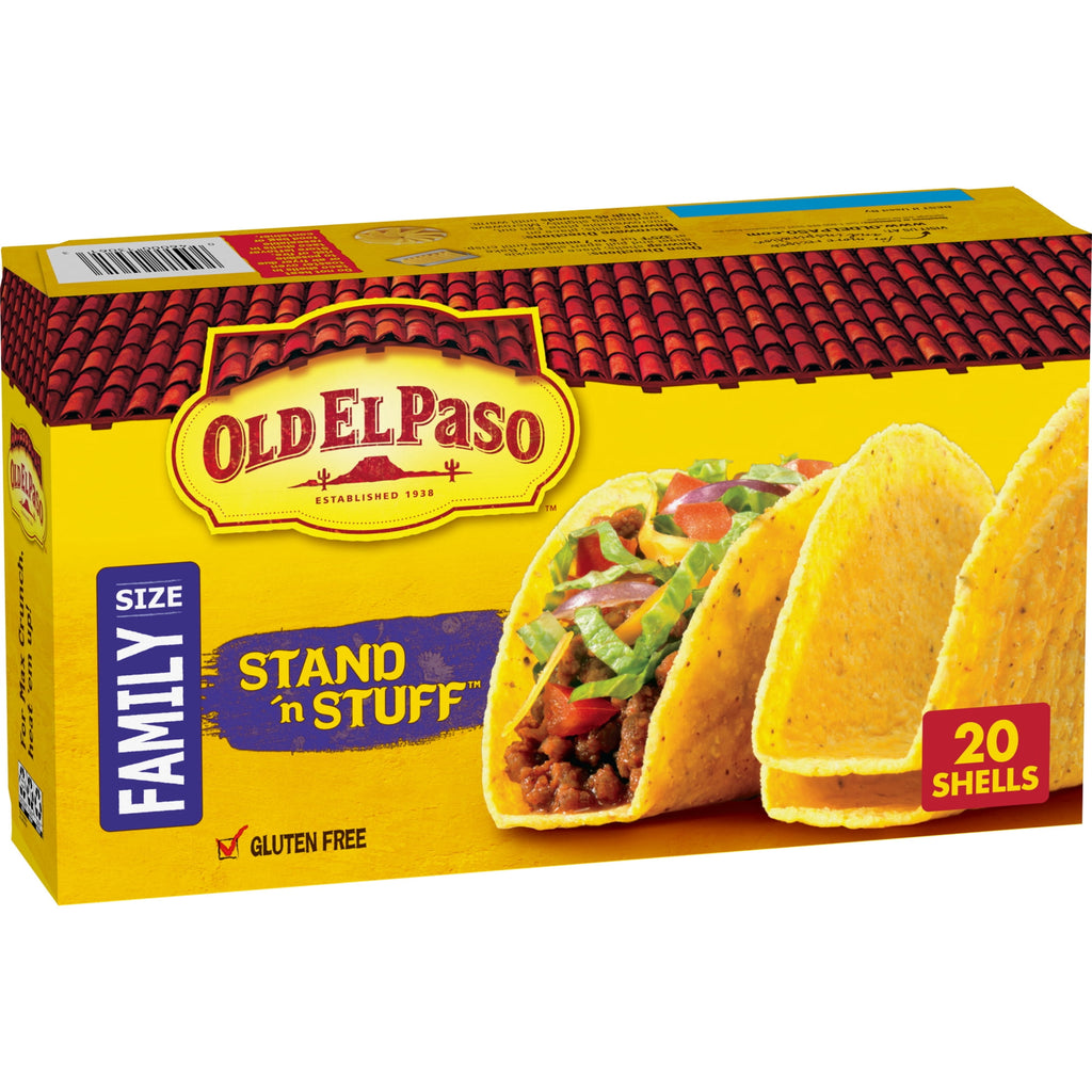 Stand N Stuff Crunchy Taco Shells 9.4 Oz 20 Count Gluten Free Old El Paso