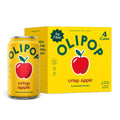 OLIPOP 6g Fiber Prebiotic Soda Crisp Apple 12 Fl Oz 4 Pack