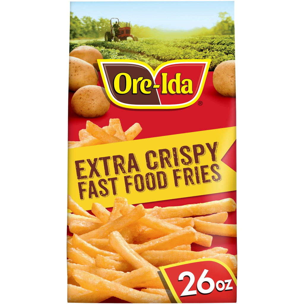 Ore-Ida Extra Crispy Fast Food Fries Frozen Potatoes 26 Oz