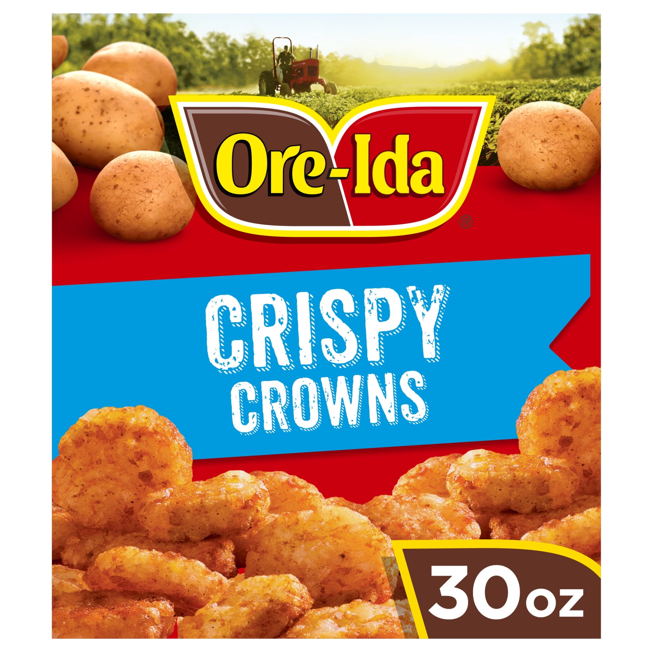 Ore-Ida Crispy Crowns Seasoned Shredded Frozen Potatoes 30 Oz