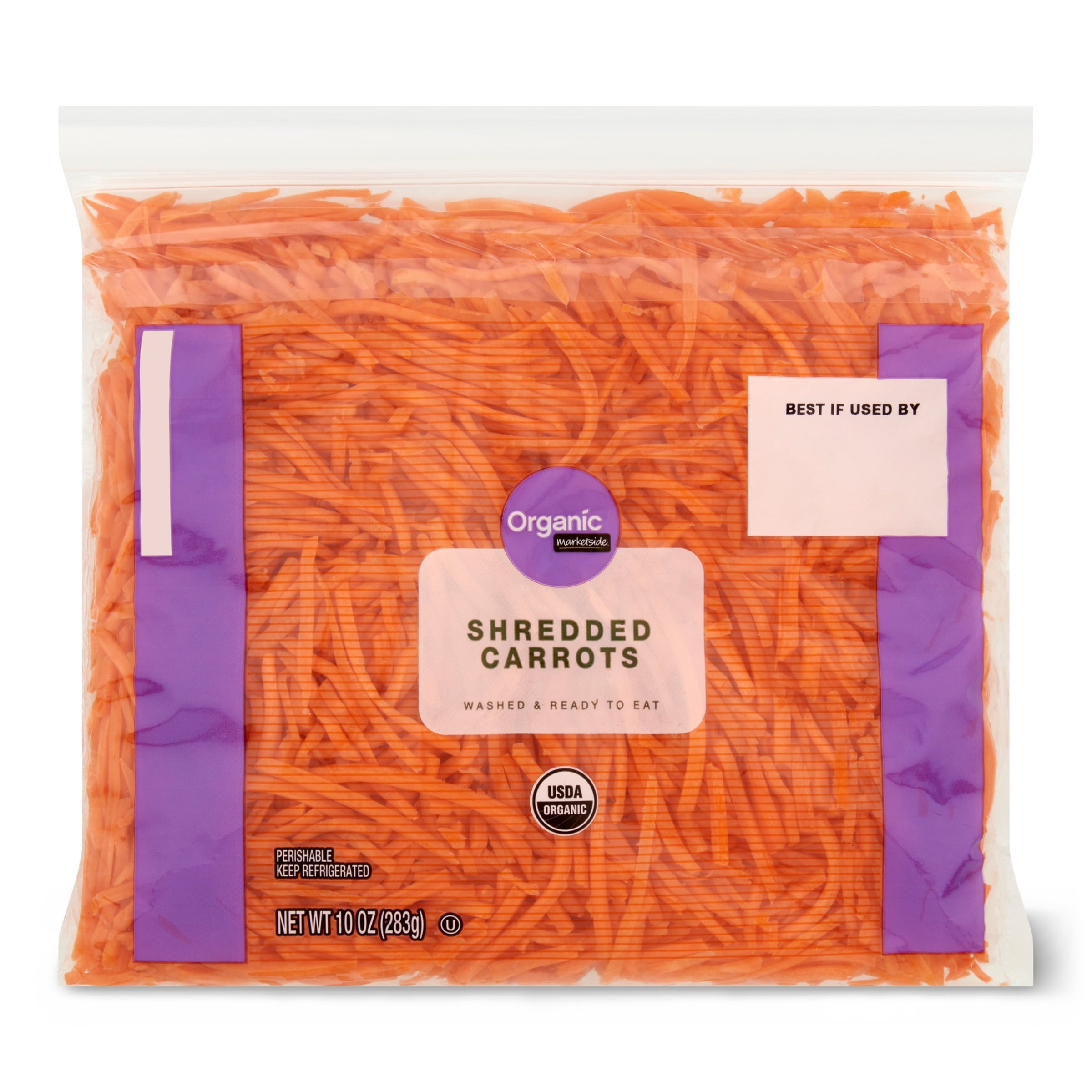 Organic Shredded Carrots Fresh 10 Oz Bag