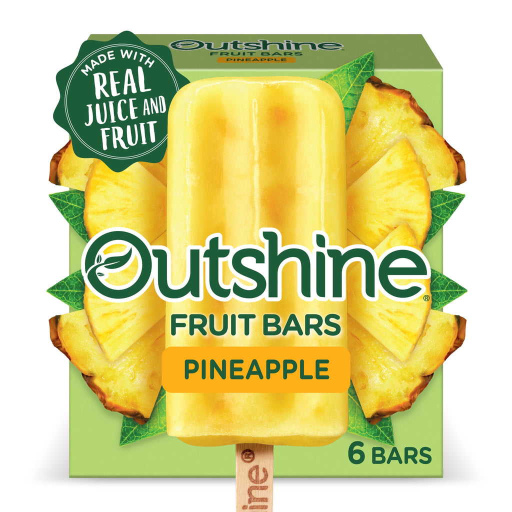 Outshine Pineapple Frozen Fruit Bars 6 Count 15 Fl Oz