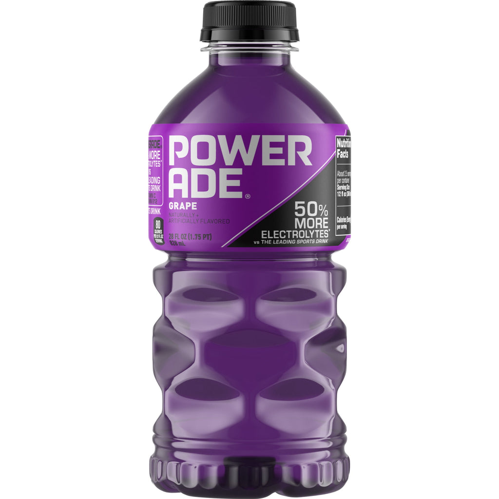 POWERADE Grape Electrolyte Sports Drink 28 fl oz Bottle