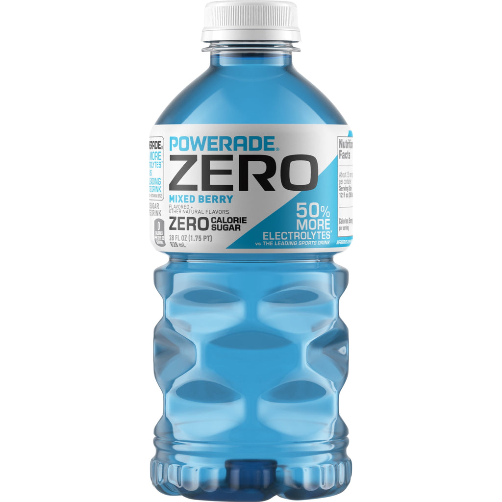 Powerade Zero Sugar Mixed Berry Electrolyte Sports Drink 28 fl oz Bottle