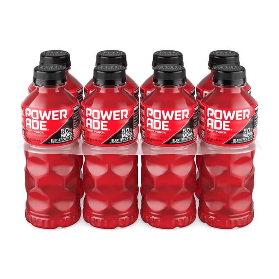 POWERADE Fruit Punch Electrolyte Sports Drink 20 fl oz Bottles 8 Pack