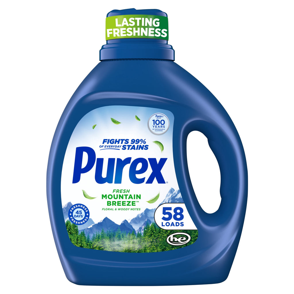 Purex Fresh Mountain Breeze Liquid Laundry Detergent 66 fl oz 58 Loads
