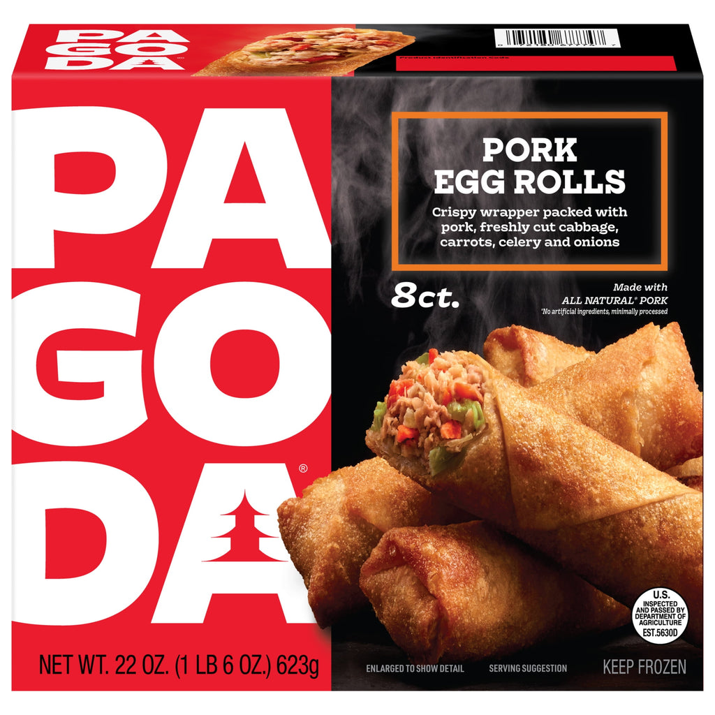 Pagoda Frozen Crunchy Crispy Pork Egg Rolls 22 Oz