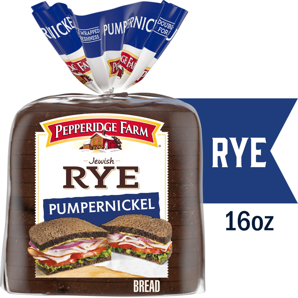 Jewish Pumpernickel Dark Pump Bread 16 Oz Loaf