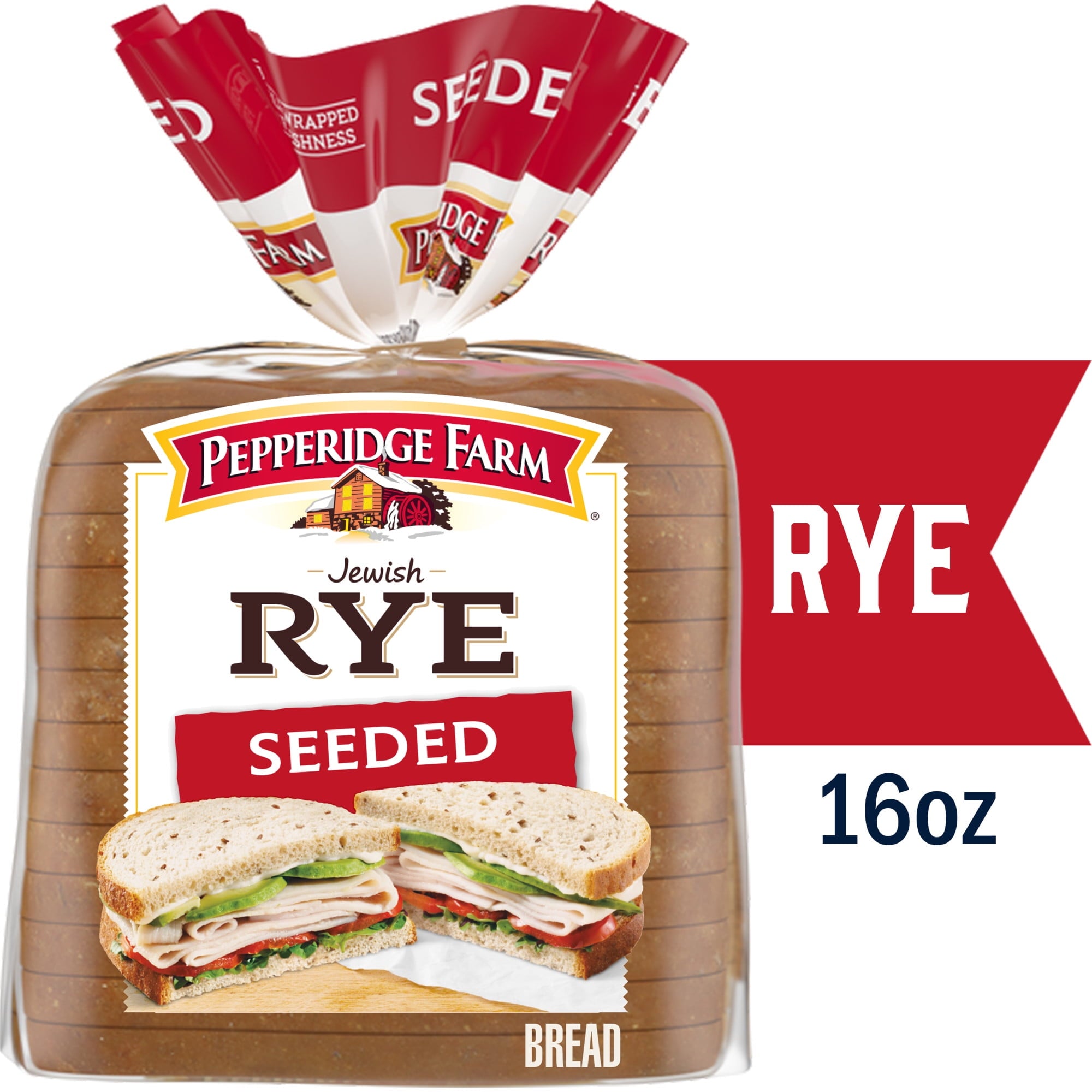 Seeded Jewish Rye Bread 16 Oz