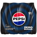 Pepsi Cola Zero Sugar Soda Pop Bottles 16.9 Fl Oz 12 Pack