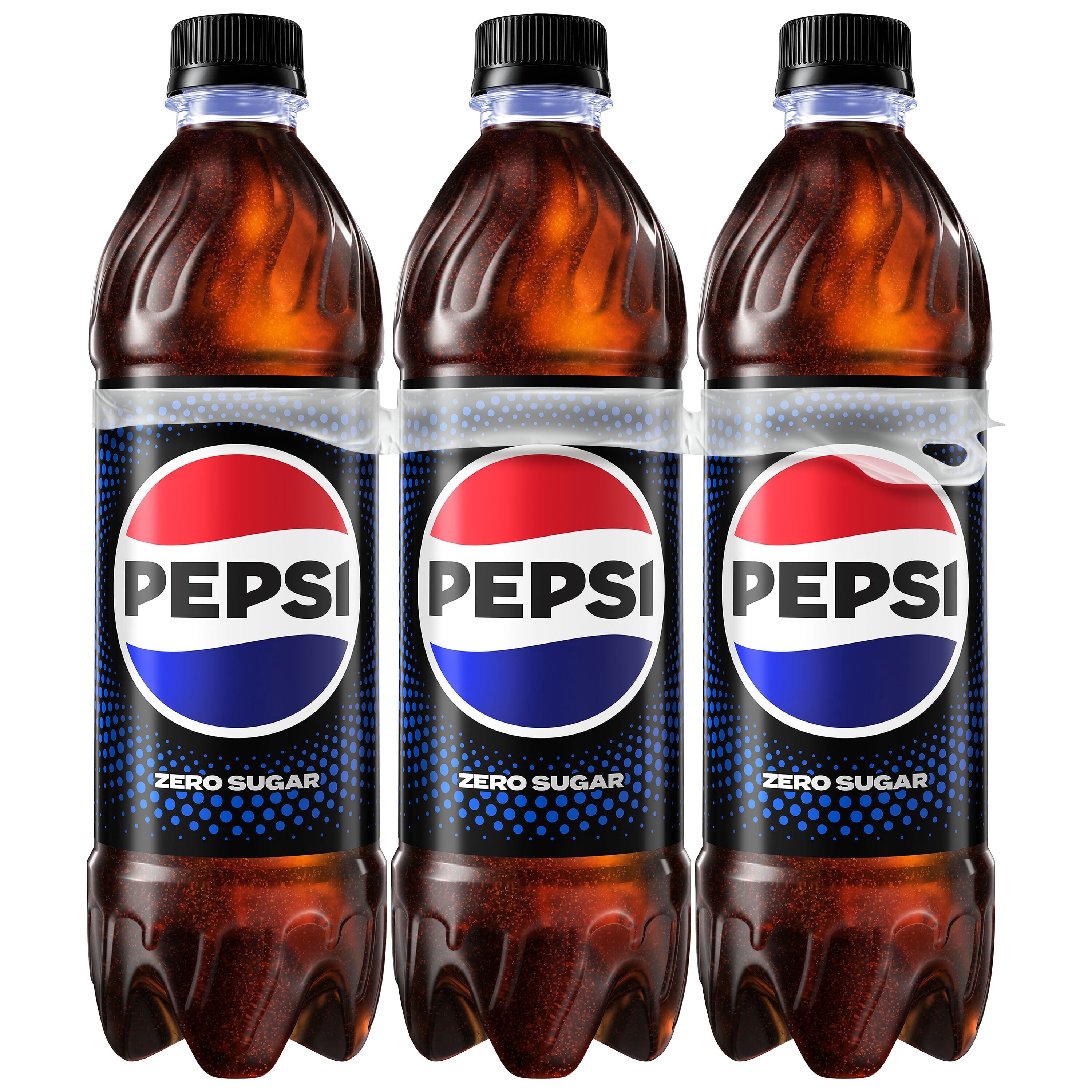 Pepsi Zero Sugar Soda Pop Bottles 16.9 Fl Oz 6 Pack