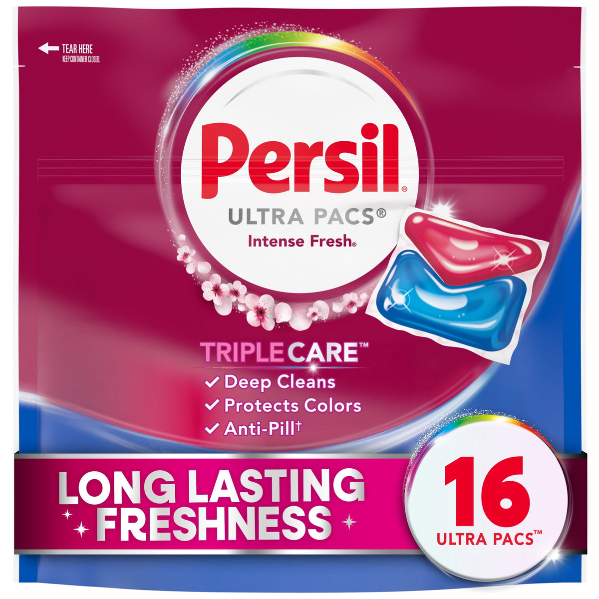 Persil Ultra Pacs Deep Clean Laundry Detergent Intense Fresh Scent 16 Count