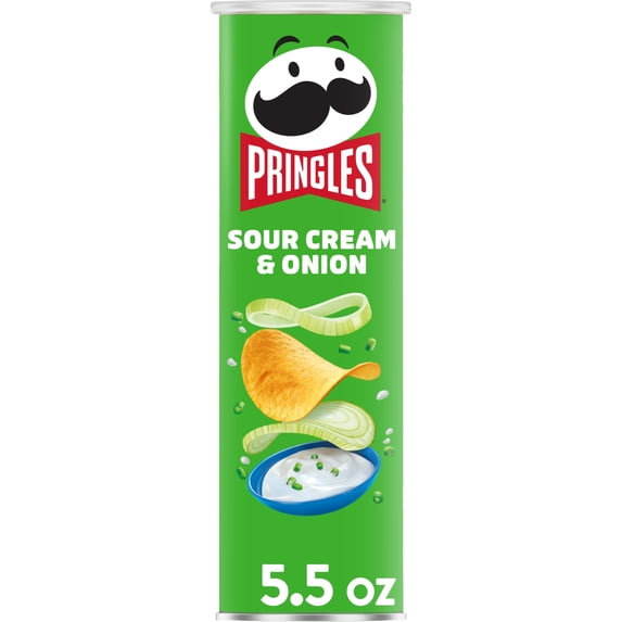 Sour Cream & Onion Flavored Potato Crisps 5.5 Oz 1 Count Pringles