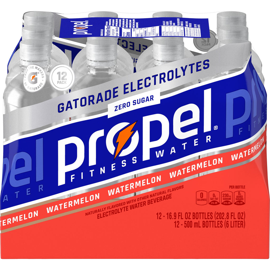 Propel Electrolyte Enhanced Water Sports Drink Zero Calorie 16.9 fl oz Bottles (12 Pack)