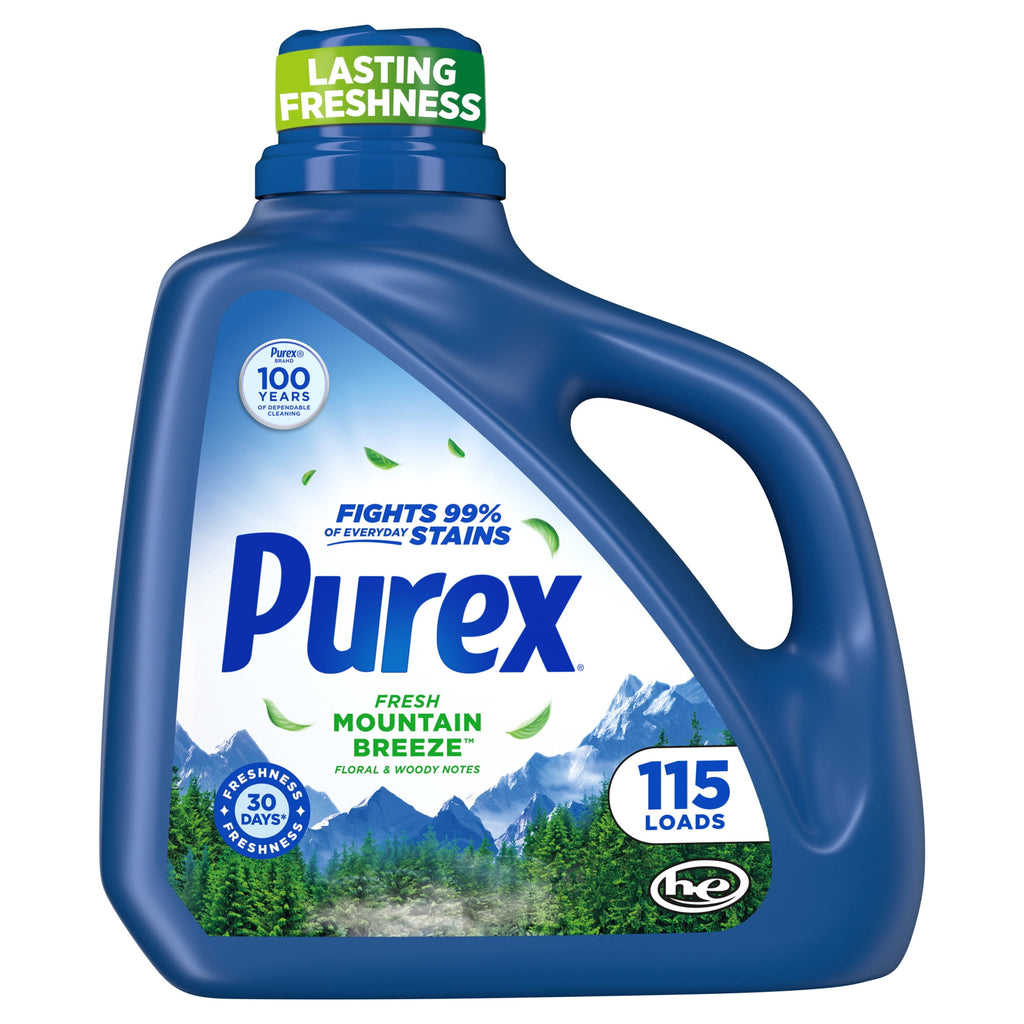 Purex Mountain Breeze Liquid Laundry Detergent 150 fl oz 115 Loads