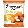 Realgood Foods Co. Lightly Breaded Chicken Breast Strips Gluten Free Frozen 20 Oz