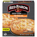 Red Baron Four Cheese Deep Dish Personal Frozen Pizza 11.2 Oz 2 Pack