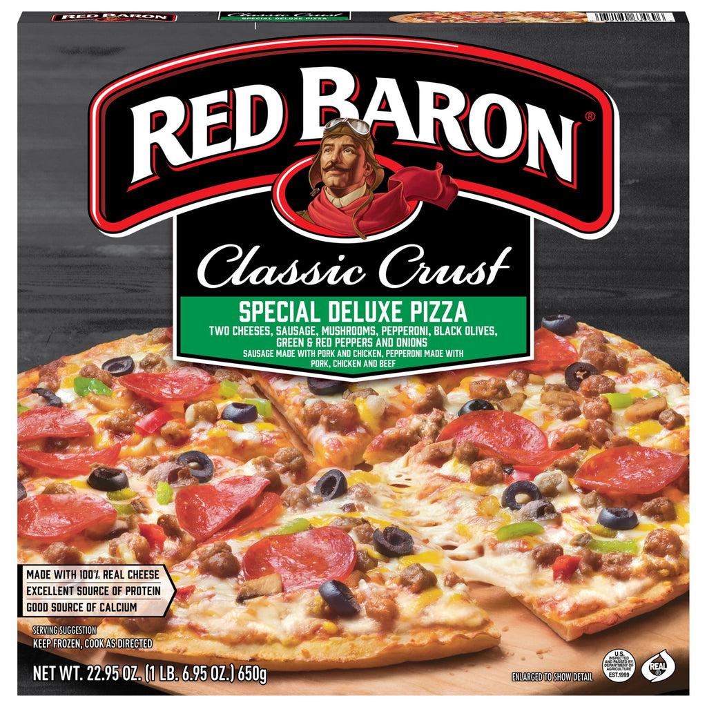 Red Baron Special Deluxe Classic Crust Frozen Pizza 22.94 Oz