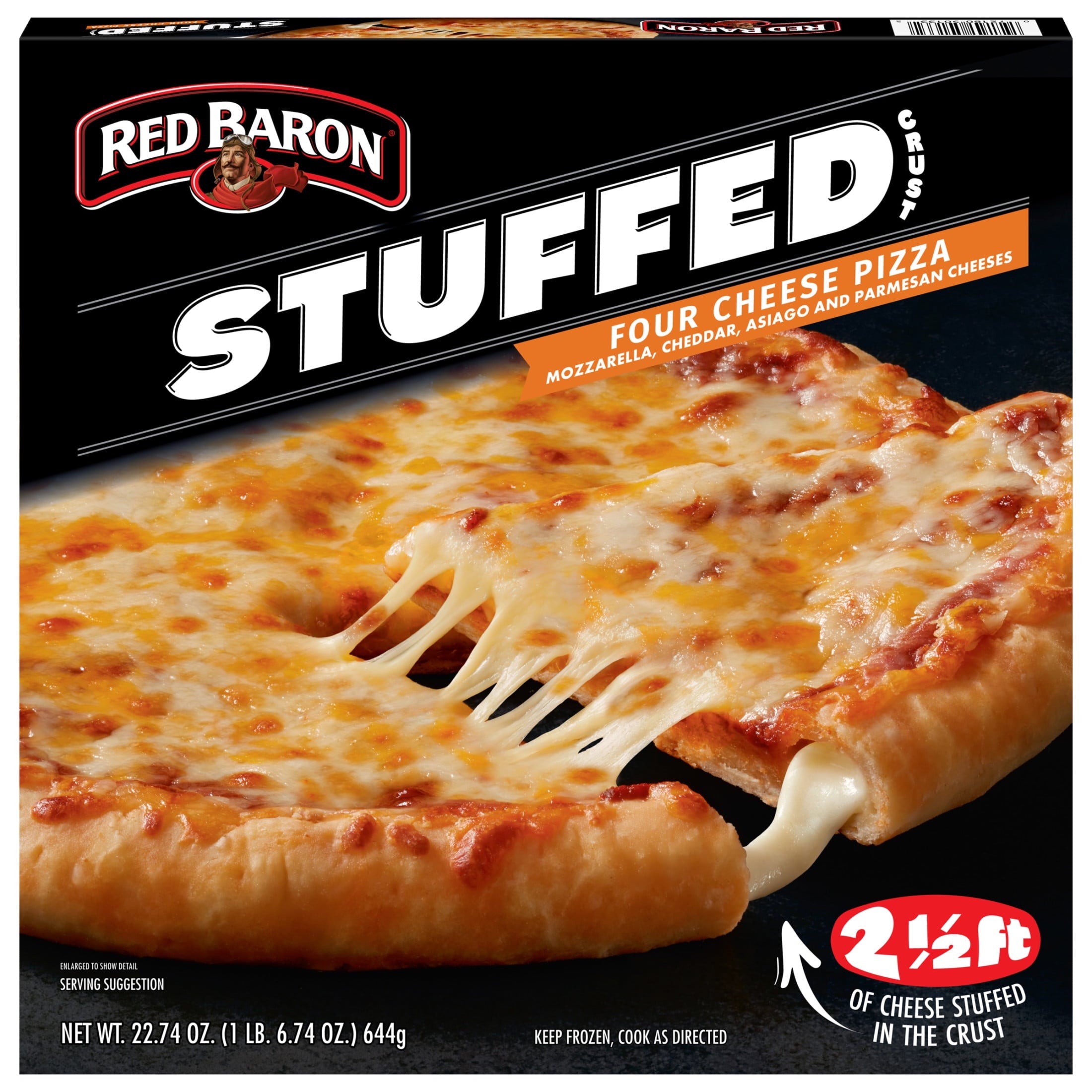Red Baron Four Cheese Stuffed Crust Frozen Pizza 22.74 Oz