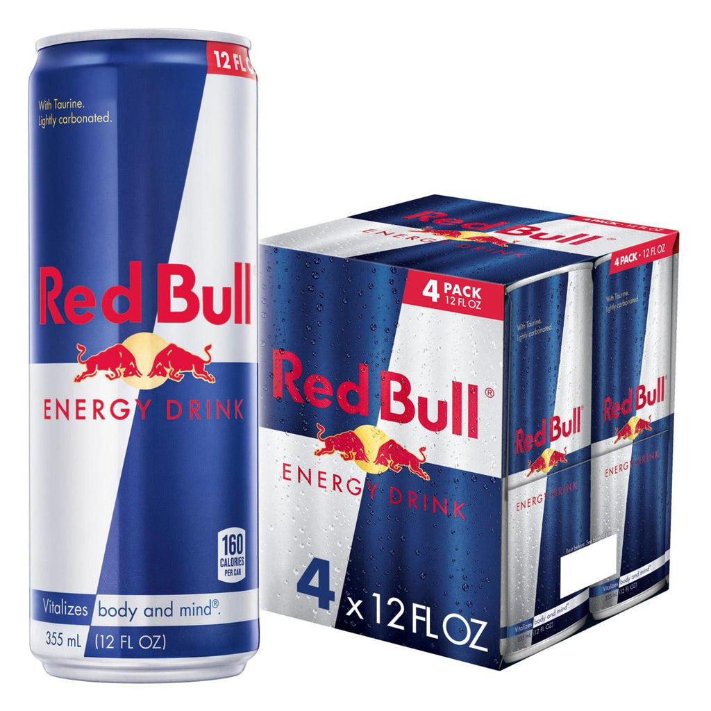 Red Bull Energy Drink Original 12 fl oz 4 Pack Cans