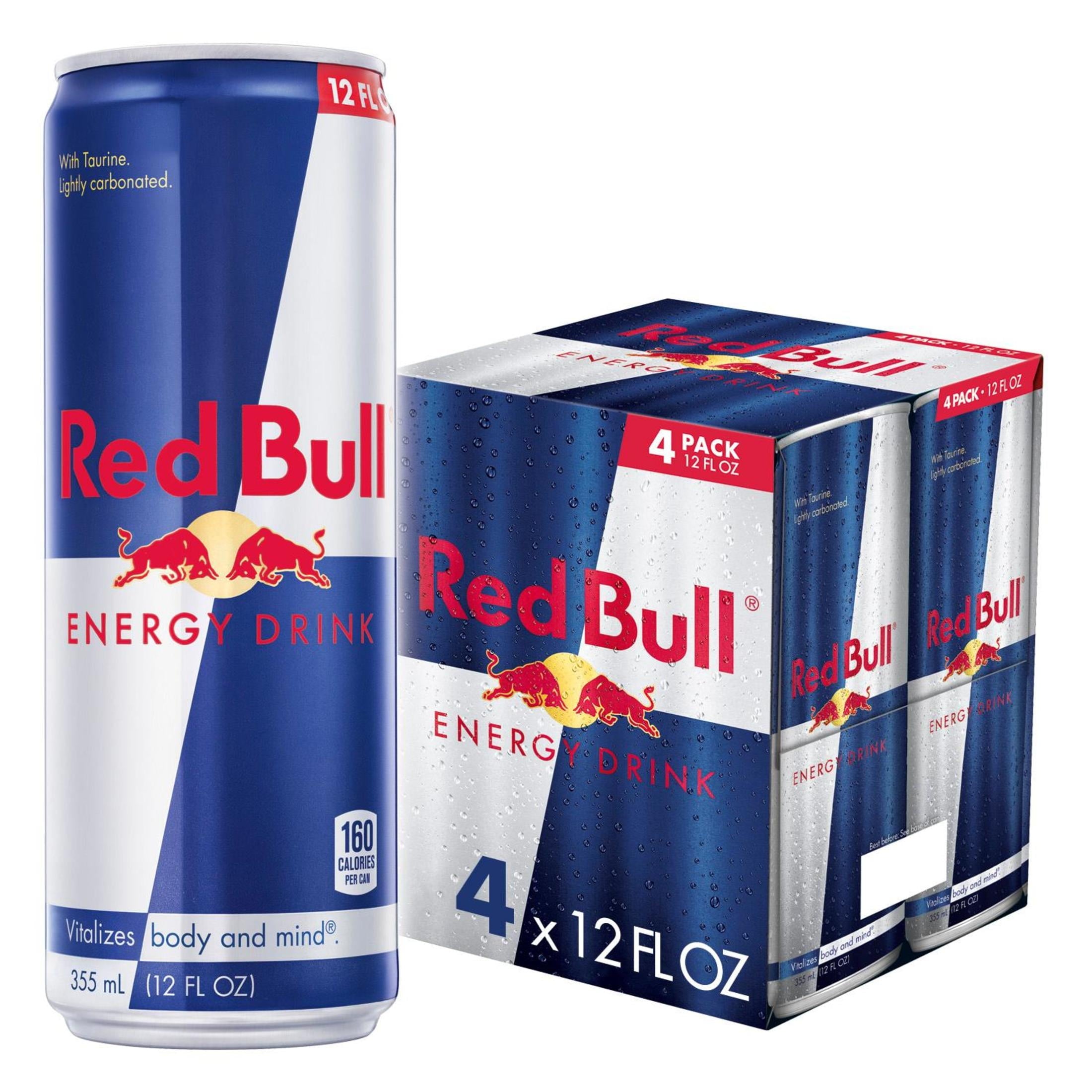Red Bull Energy Drink Original 12 fl oz 4 Pack Cans