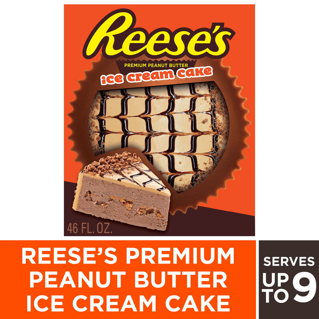 Reese's Premium Peanut Butter Ice Cream Cake 46 Oz Carvel