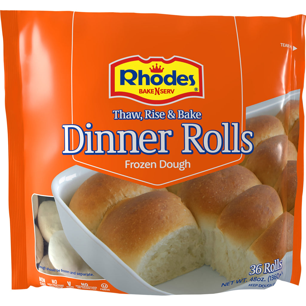 Rhodes Bake-N-Serv Yeast Dinner Rolls Frozen 3 Lbs 36 Count