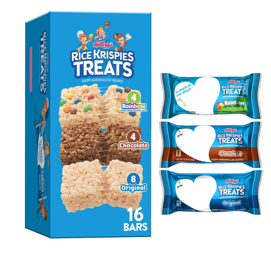 Rice Krispies Treats Variety Pack Chewy Crispy Marshmallow Squares 12.1 Oz 16 Count