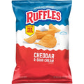 Cheddar & Sour Cream Flavored Potato Chips 8 Oz 1 Count Ruffles