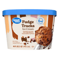 Great Value Fudge Tracks Ice Cream 48 Fl Oz