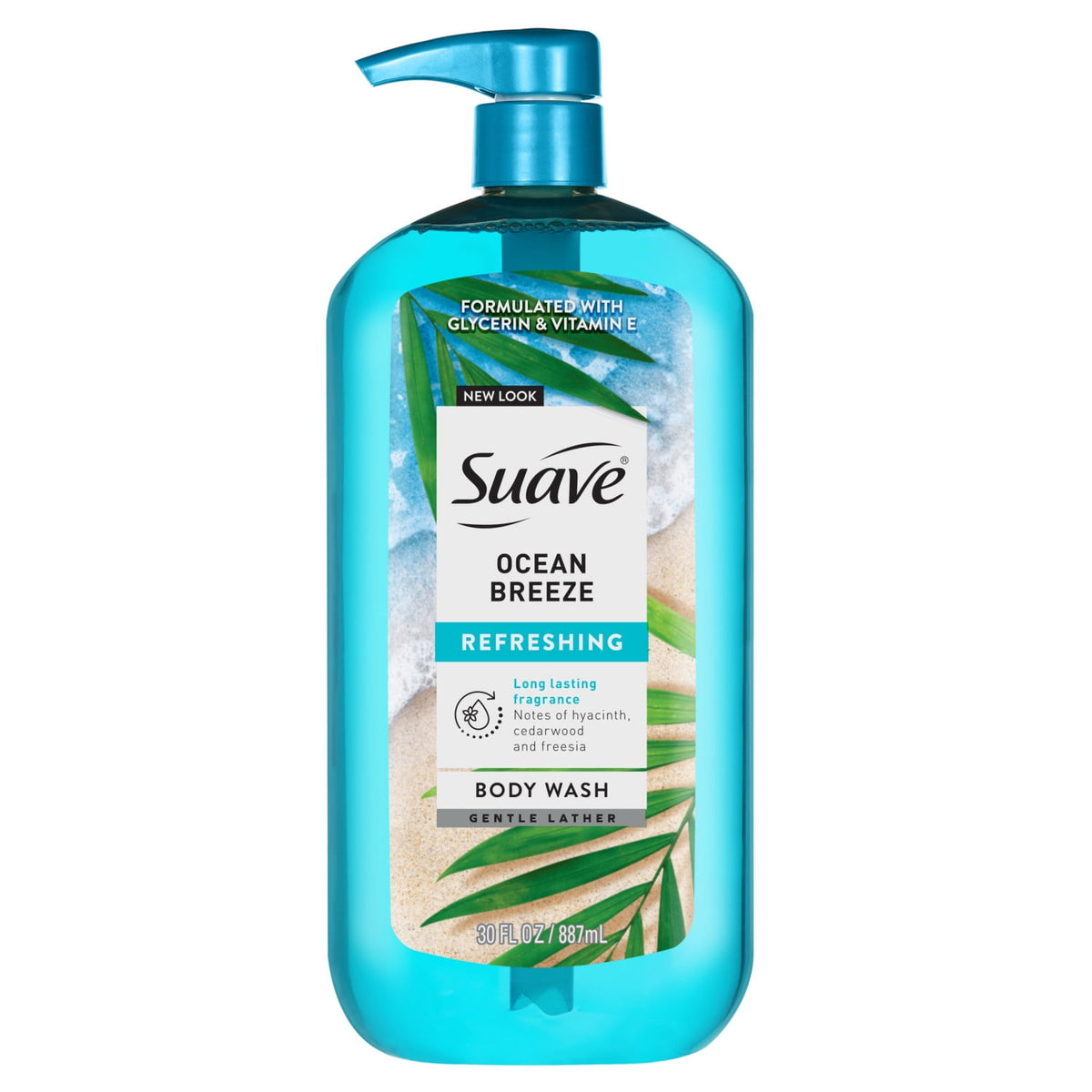 Suave Ocean Breeze Moisturizing Body Wash with Glycerin & Vitamin E 30 fl oz