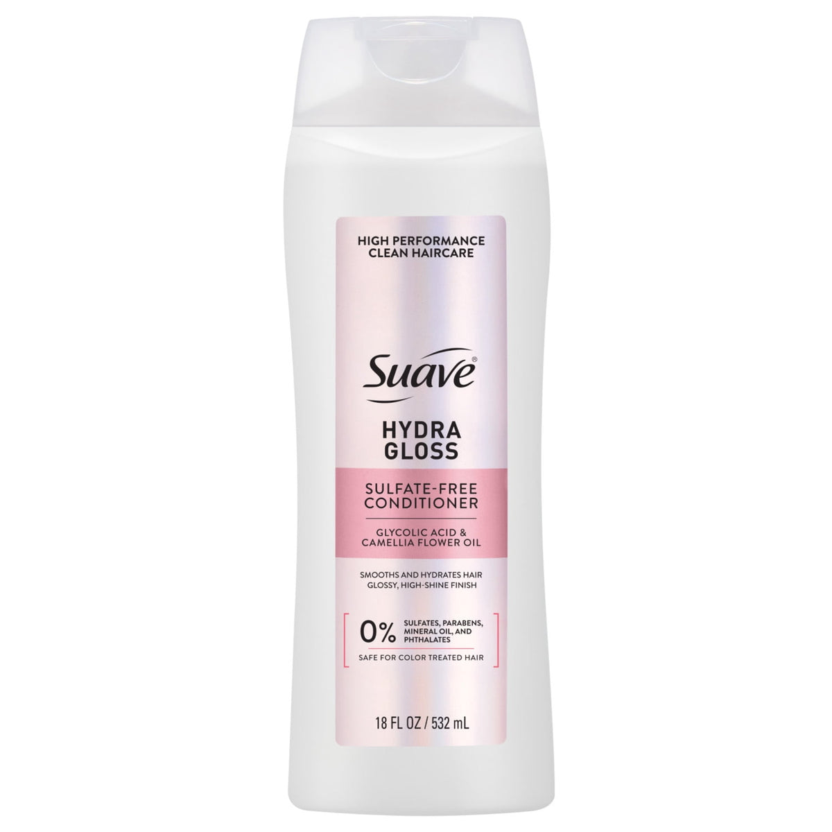 Suave Hydra Gloss Sulfate Free Conditioner with Glycolic Acid & Camellia Oil 18 fl oz