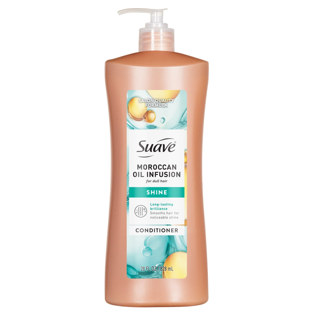 Suave Moroccan Infusion Shine Conditioner with Argan Oil for Dull Hair 28 fl oz