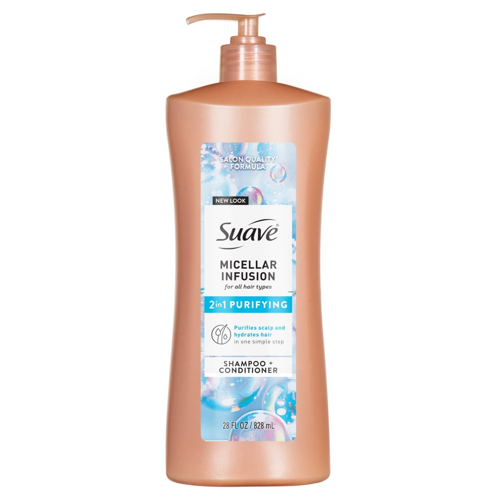 Suave Micellar Infusion 2-in-1 Purifying Shampoo & Conditioner 28 fl oz