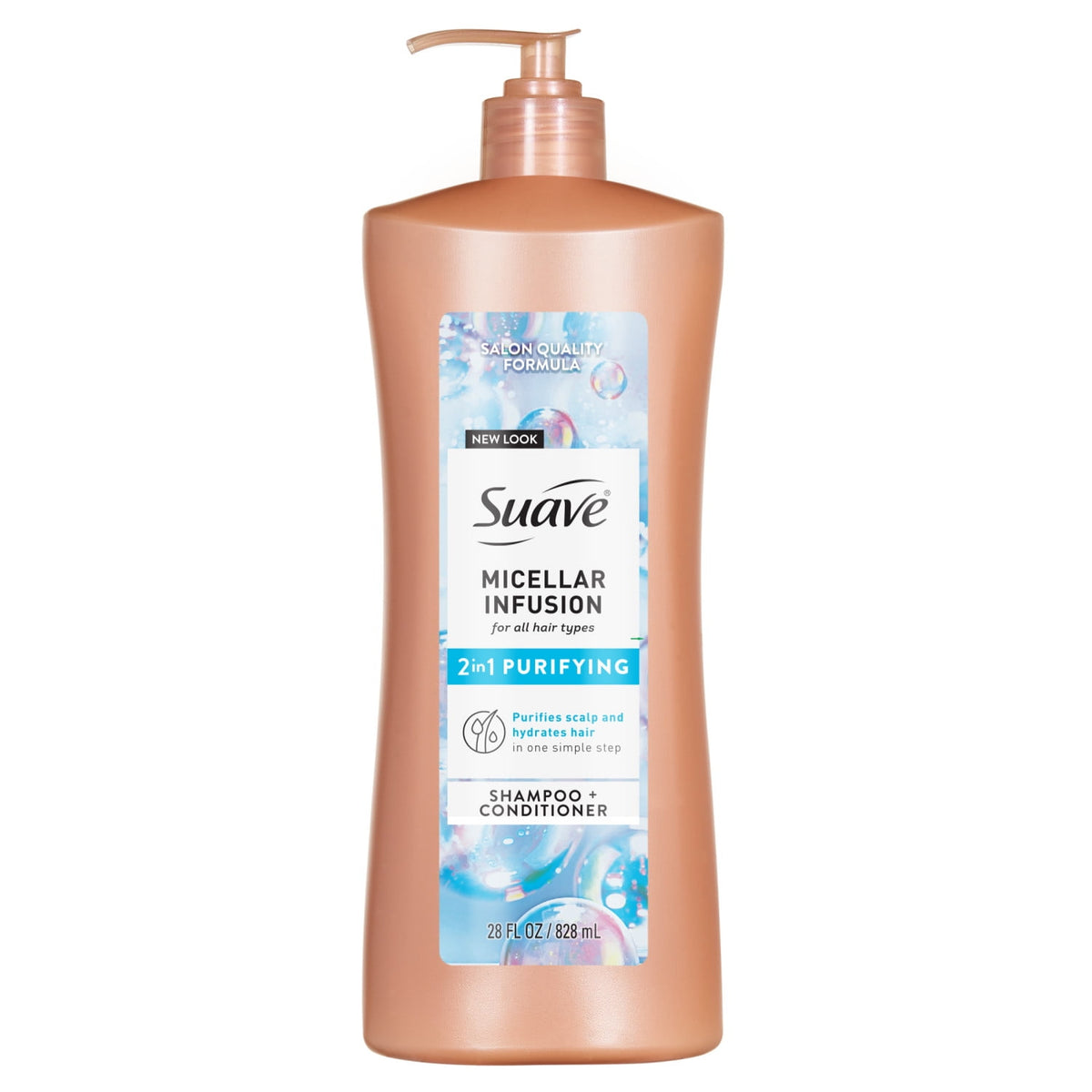 Suave Micellar Infusion 2-in-1 Purifying Shampoo & Conditioner 28 fl oz