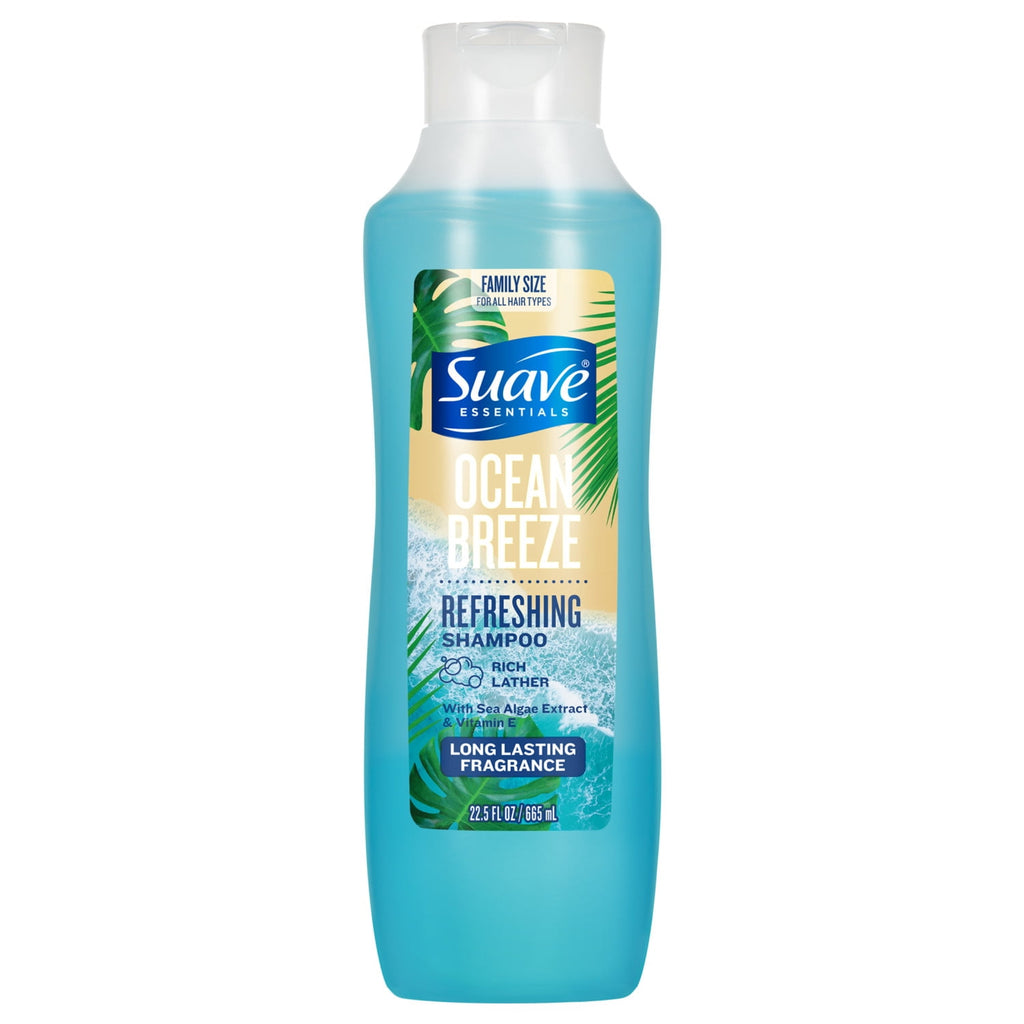 Suave Ocean Breeze Refreshing Shampoo with Sea Algae Extract & Vitamin E 22.5 fl oz