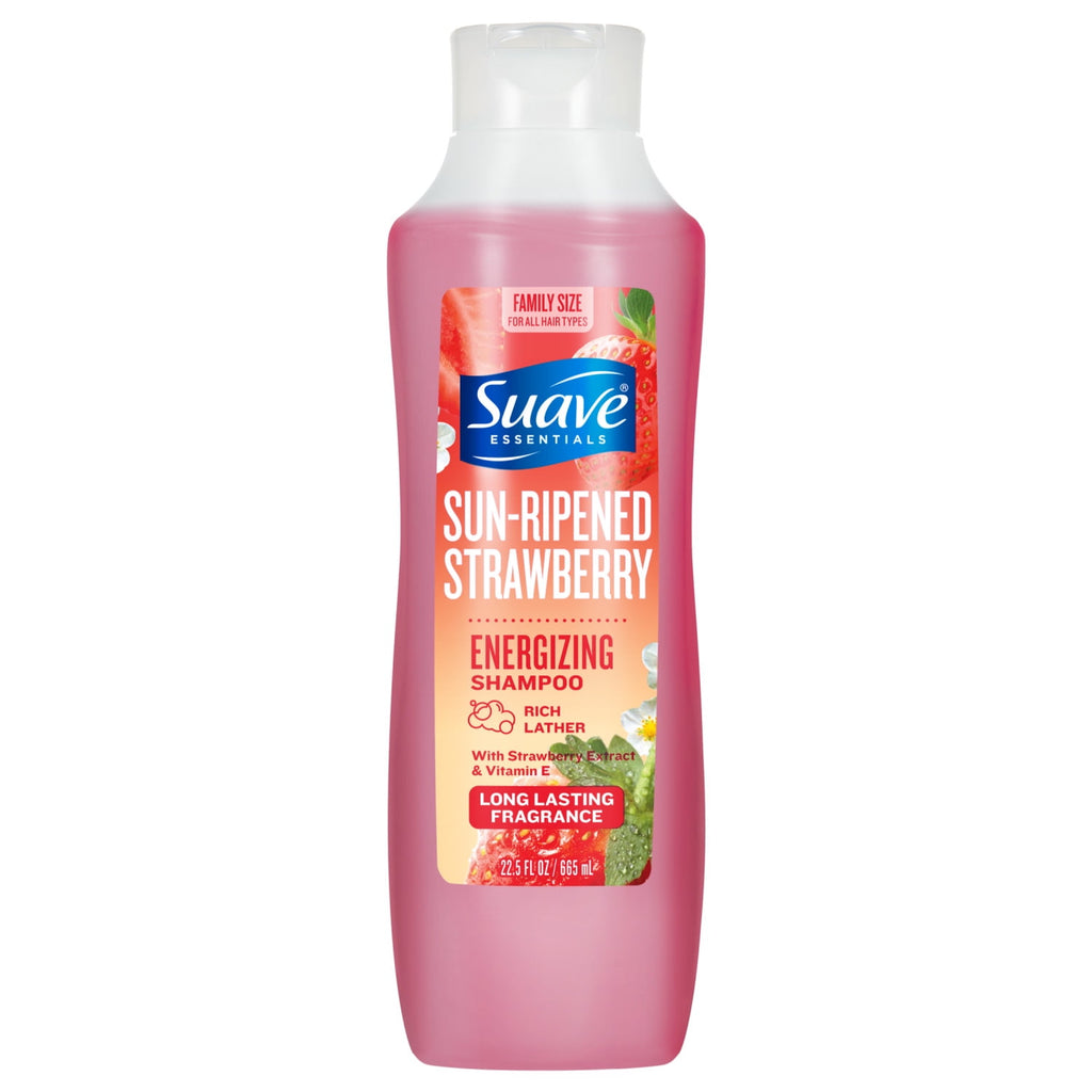 Suave Sun-Ripened Strawberry Shampoo with Strawberry Extract & Vitamin E 22.5 fl oz