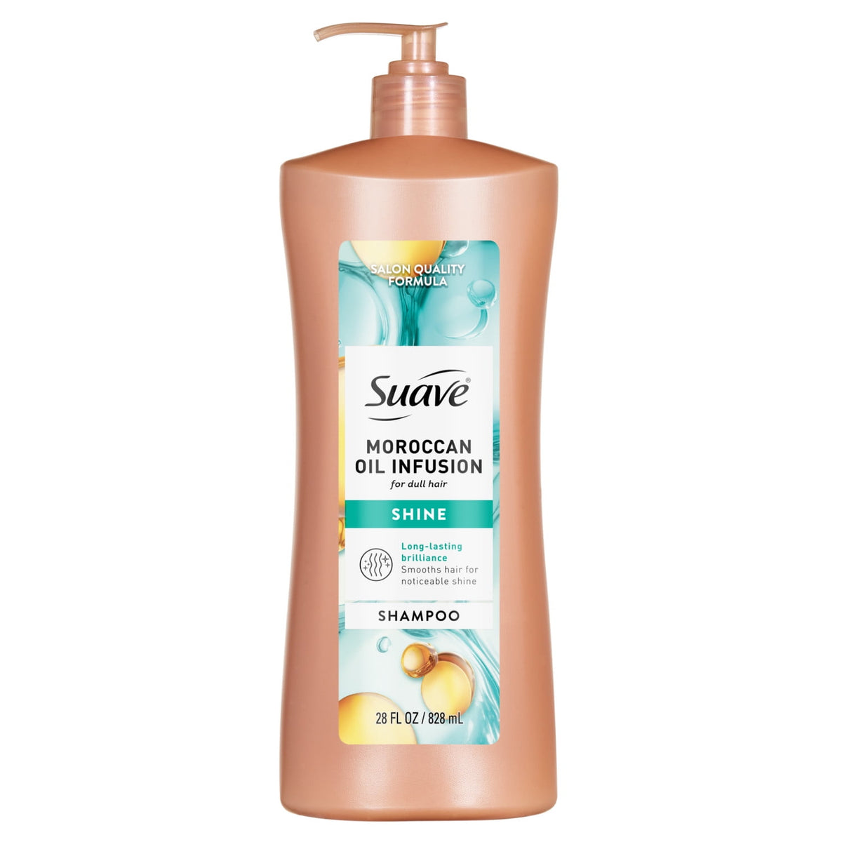 Suave Moroccan Infusion Moroccan Argan Oil Shine Shampoo for Dry Dull Color-Treated Hair 28 fl oz