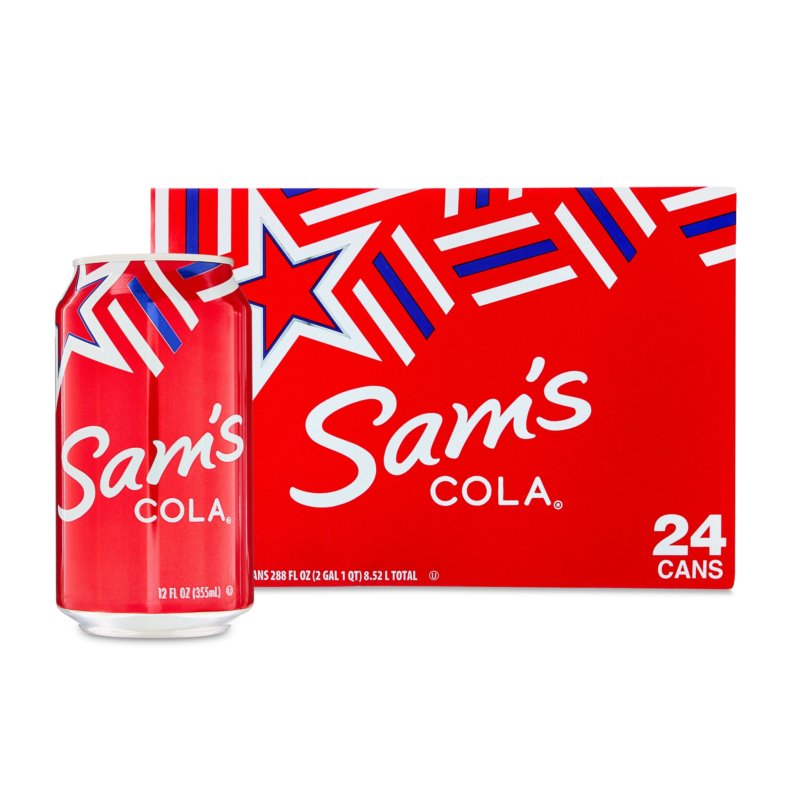 Sam's Choice Cola Soda Pop Cans 12 fl oz 24 Pack